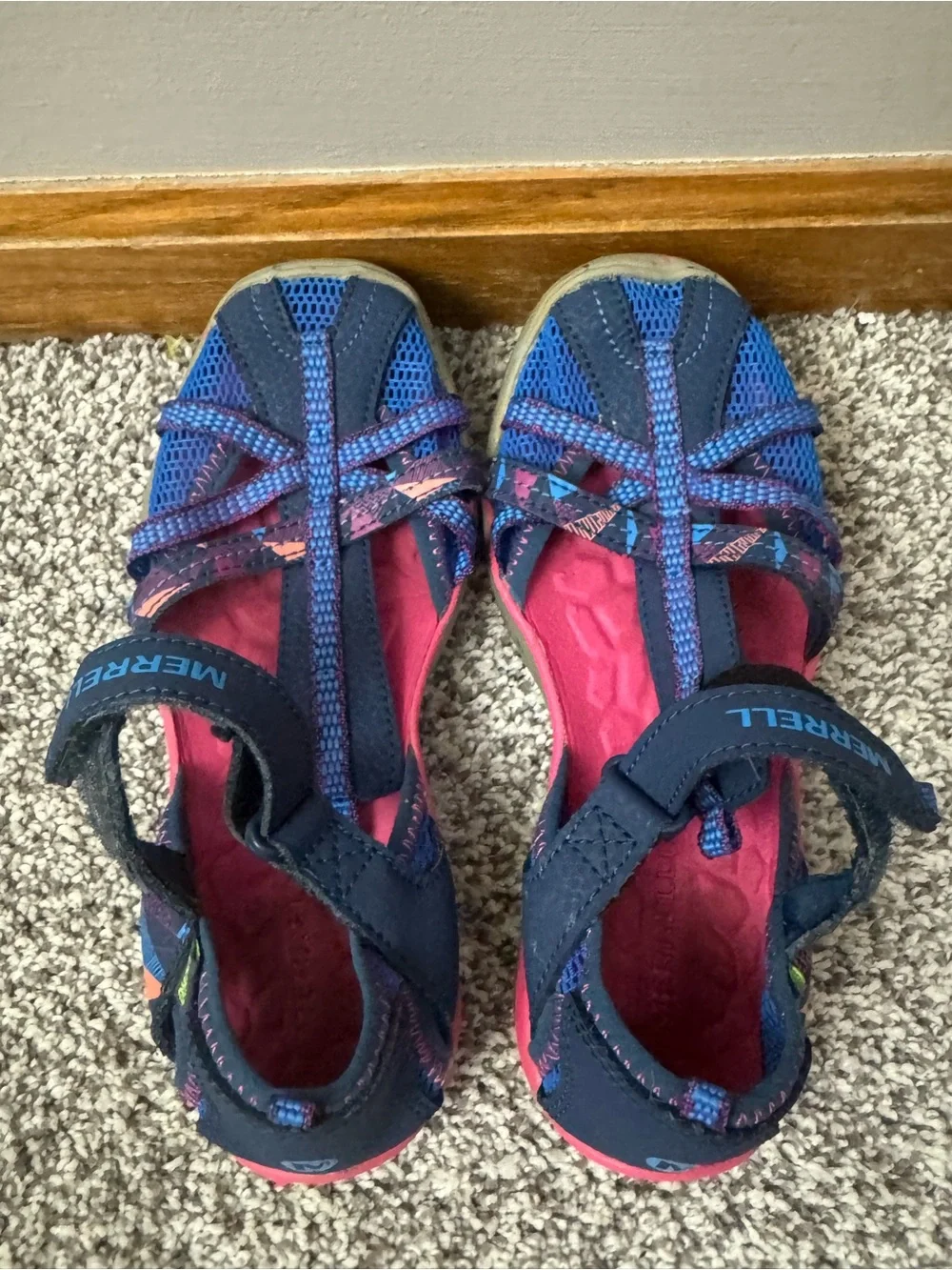 Girls Merrell Hydro Monarch Sandals Summer Beach Like New Size 13